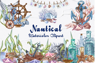Nautical Seaside Watercolor Set