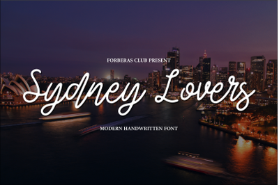 Sydney Lovers | Handwritten Font