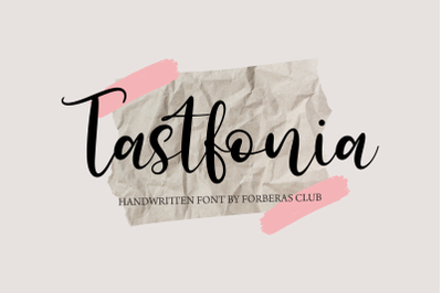 Tastfonia | Handwritten Font