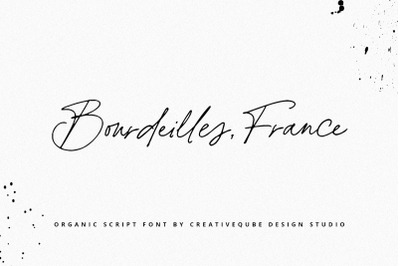 Bourdeilles France Script Font