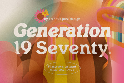 Generation 1970 Font + Graphics