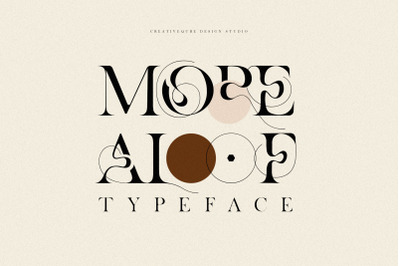 More Aloof Typeface Font