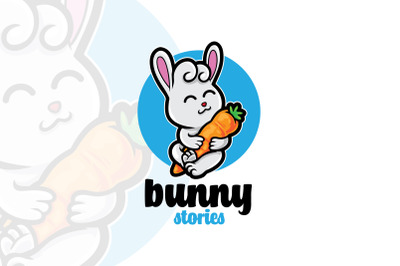 Bunny Stories Mascot Logo