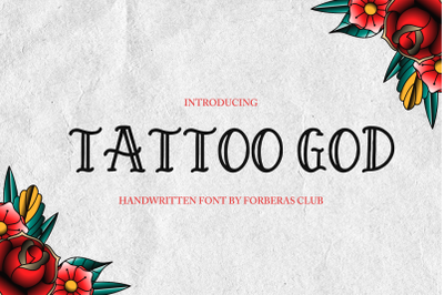 Tattoo God | Handwritten Font