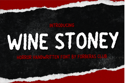 Wine Stoney | Handwritten Font