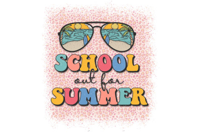 School Out Of Summer PNG Design