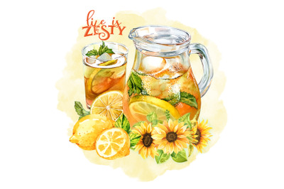 life is zesty Lemonade Day PNG Sublimation