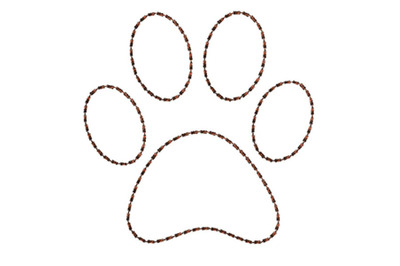 Dog Paw Bean Stitch