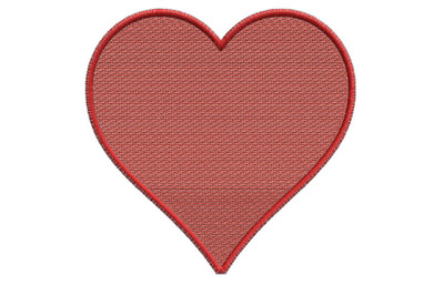 Heart machine embroidery design