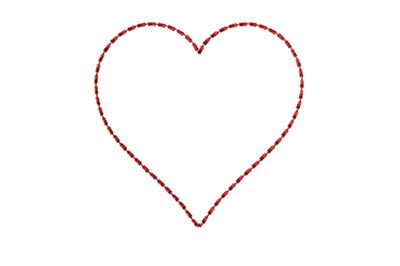Heart Bean Stitch