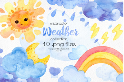 Watercolor Weather Clipart