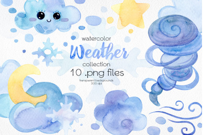 Watercolor Weather Clipart