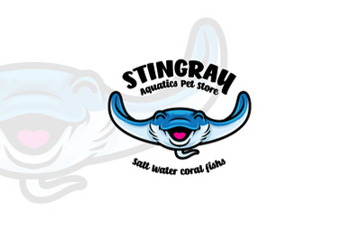 Stingray Aquatic Mascot Logo