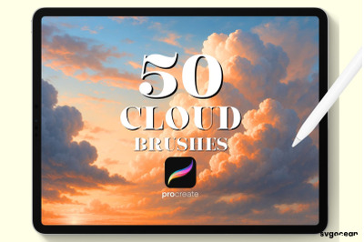 Cloud Procreate Brushes