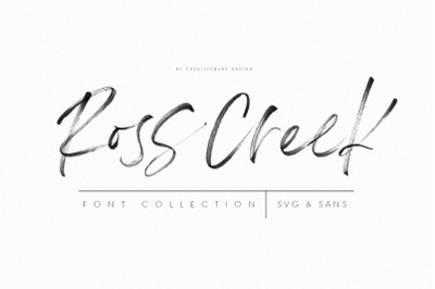 Ross Creek SVG &amp; Sans Font Duo