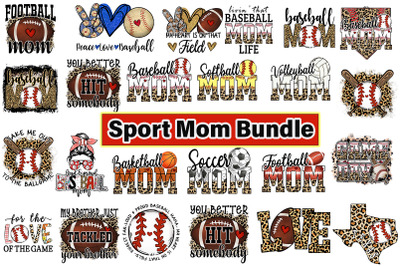 Sport Mom Bundle Graphic