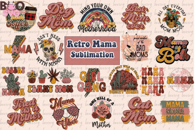 Retro Mama Graphich Bundle