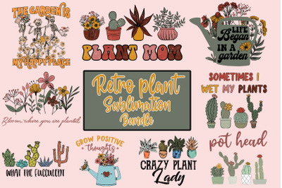 Retro Plant Graphic Bundle