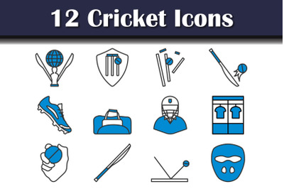 Cricket Icon Set