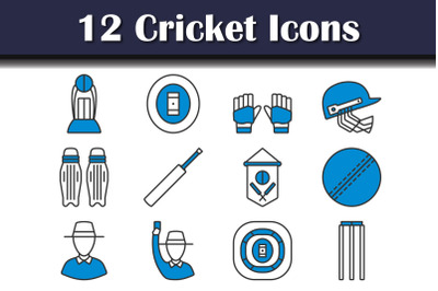 Cricket Icon Set