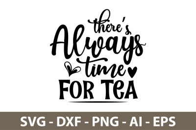 Theres Always Time For Tea svg