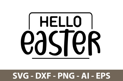 Hello Easter svg