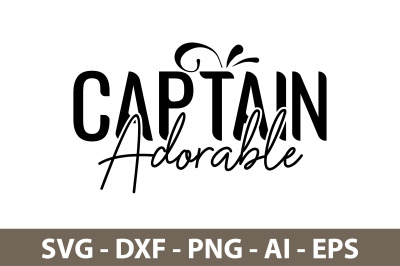 Captain Adorable svg