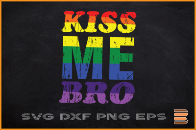 Kiss Me Bro LGBT Pride