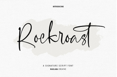 Rockroast Brush Script Font