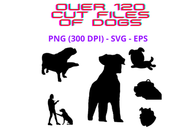 120&2B; Silhouettes of Dogs for Cricut and More