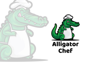 Alligator Chef Mascot Logo