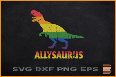 Allysaurus Dinosaur Ally LGBT