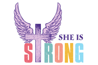 She Is Strong God Sublimation