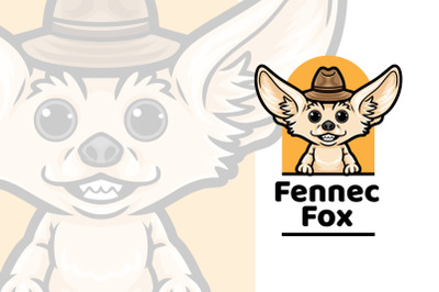 Fennec Fox Mascot Logo