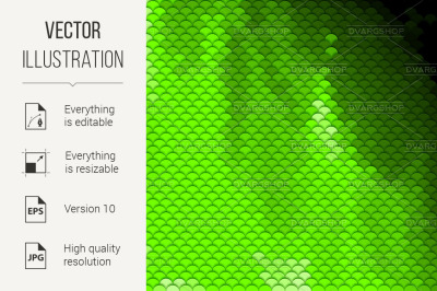 Scales pattern in green shades