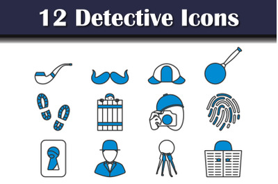 Detective Icon Set