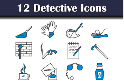 Detective Icon Set