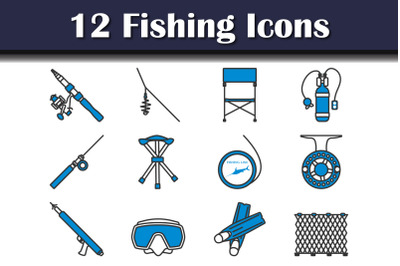 Fishing Icon Set