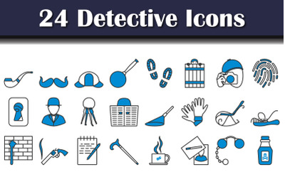 Detective Icon Set