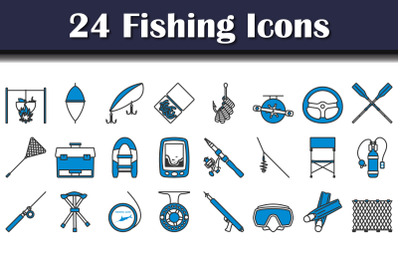 Fishing Icon Set