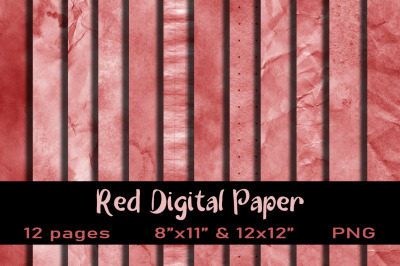 12 Red Background Paper PNG.
