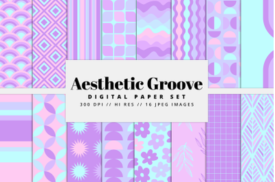 Aesthetic Groove Digital Paper