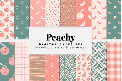 Peachy Digital Paper