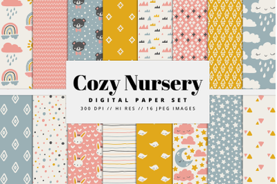 Cozy Nursery Digital Paper
