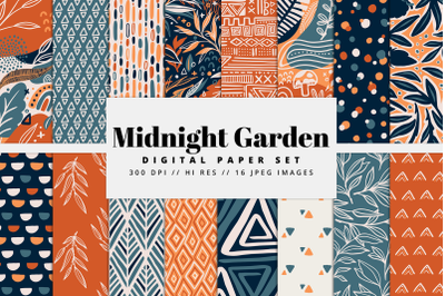 Midnight Garden Digital Paper