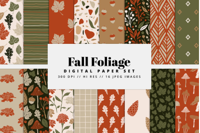 Fall Foliage Digital Paper