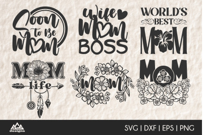 MOM Mothers Day Svg Cuttable Design