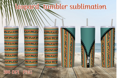 Tumbler sublimation design | Tumbler leopard