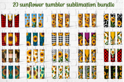Sunflower tumbler sublimation | Sunflower tumbler bundle