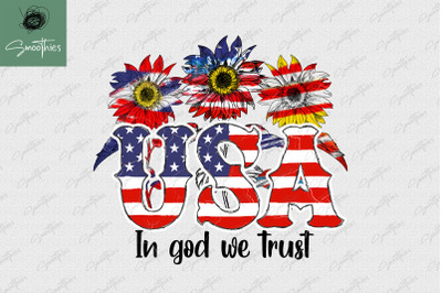 In God We Trust America Sublimation